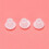 Plastic Round Shaped Cover Screw Cap Lid White 300Pcs for 5mm Dia Hole 7