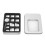 42X Car Window Glass Lift Button Sticker for   B C E Gla Cla Glk Gl Ml Gle Class 7