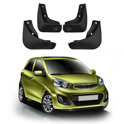 8Pcs Car Mud Flaps para  Picanto 2011-2018 Mudguards  Mud Guard Flap  Flaps Accessories 2