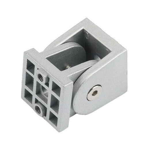 4X 4040 Conector de Ángulo Recto con Bisagra Flexible para Perfil de Aluminio 1