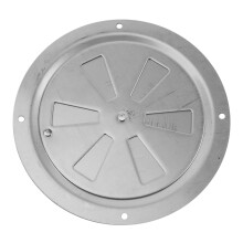 2X Round Air Louver Vent & Side Knob Opening Grille Cover Marine Boat RV 316 Stainless Steel Ventilation Louvered Vent