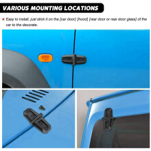 4PCS Car Door Hinge Cover for Jimny 2019 2020 Engine Hood Hinge Decoration Cover Trim Decoration Fit Accessories