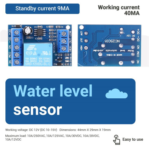 2 in 1 Pump Pour Water Automatic Controller DC12V Liquid Level Sensor  Relay Module for Motor Fish Tank Waterhouse 1