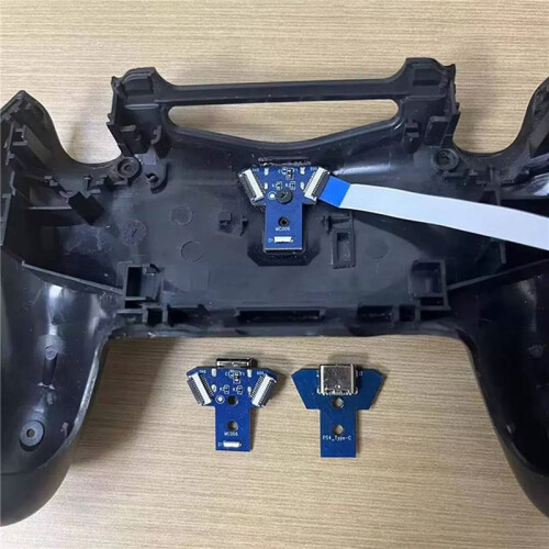 2X Type-C Charging Port Replacement Board for PS4 JDS-040 050 055 LED Circuit Socket for PS4 Slim/PRO Controller 2