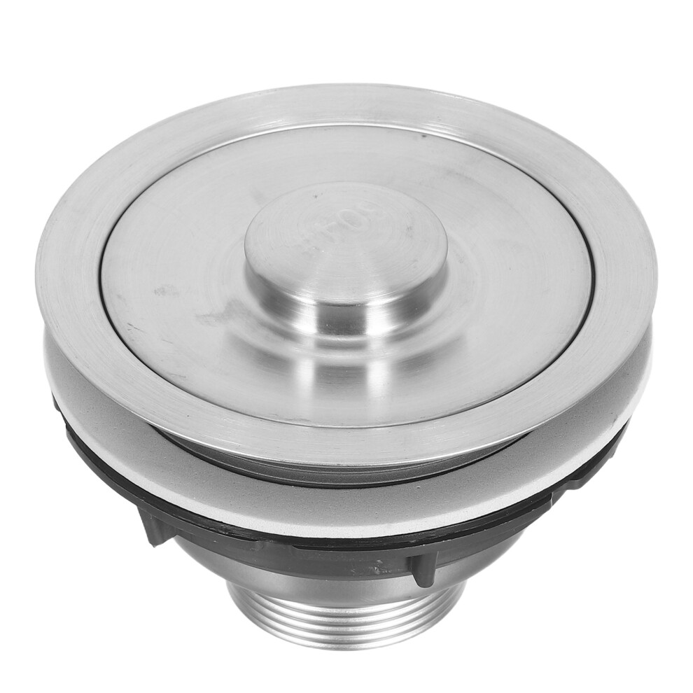 5Sets Metal Sink Drain Strainer Kit With Handle Basket And Rubber Seal 3672990440578