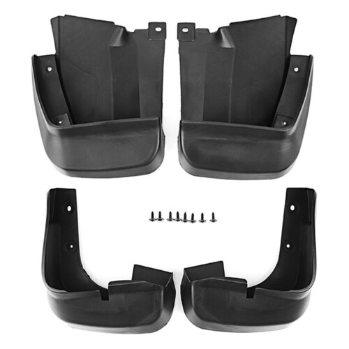 4Pcs Car Front Rear Mud Flap Mudguards Mudflaps  Guards with 4Pcs Car Side Door Handle Frame Cover Trim 1
