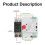 Transmission  220V ZGQ5-100 / 2P Automatic Transfer  with Double Power 2-Way Transmission  Controller 6