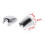 4x Chrome Front Windshield Wiper Nozzle Decoration Cover Trim For- RAM Durango - 300C 6