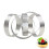 20X Circular Stainless Steel Tart Ring Tower Pie Cake Mould Baking Tools Perforated Cake Mousse Ring 2