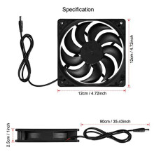 Solar Panel Powered Fan 11 Inch Ventilator Solar Exhaust Fan for Pet Poultry House Greenhouse RV Roof with 2 Fan