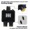 4Pcs Waterproof Junction Box 3 Way, IP68 External Waterproof Electrical Junction Box for Diameter 5mm -15mm Wire 2