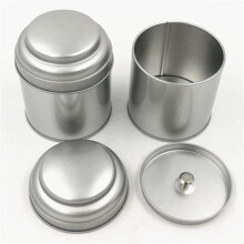Boîte à Thé de 24 Pièces avec Double Couvercle Hermétique Boîte de Conserve Ronde de 8 Oz Petite Boîte à Thé de Cuisine Feuilles Mobiles