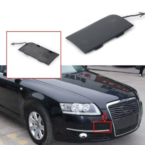 2X Front Bumper Tow Hook Eye Cover for- A6 C6 2005-2008 4F0807441 1