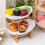 Fruit Tray Racks Table Plates Dinnerware Kitchen Fruit Bowl Partitioned Candy Cake Trays Tableware Dishes A 5