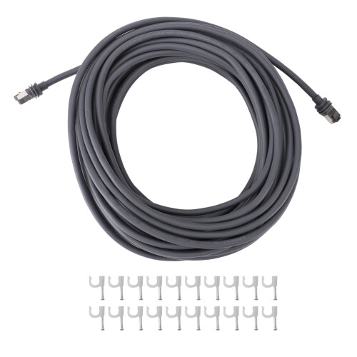 Gen3 V3 IP68 1200Mbps Rect Cable 30ft/9,2m nero 1