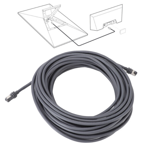 Gen3 V3 IP68 1200Mbps Rect Cable 30ft/9,2m nero 2
