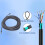 Gen3 V3 IP68 1200Mbps Rect Cable 30ft/9,2m nero 4