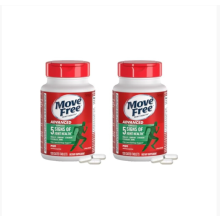 Move Free Advanced Plus MSM, 120 tablets - Joint Health Supplement with Glucosamine and Chondroitin (Pack of 2)