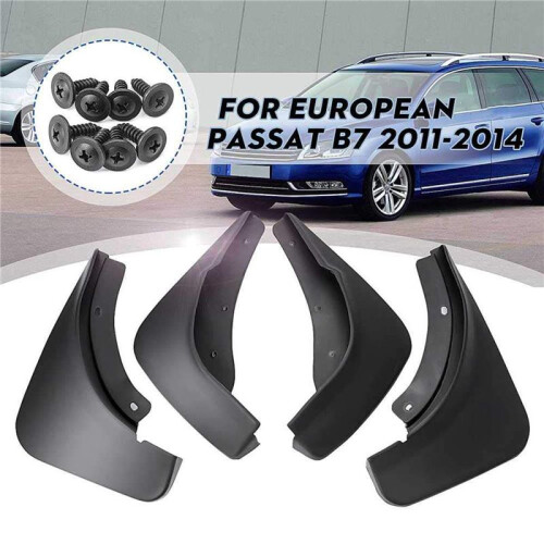 Mud Guards Mud Flaps for   B7 2011-2014 European  Full Protection  Guards 12Pcs Mudguard 1