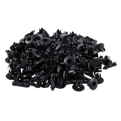 7mm Hole Plastic Rivets Fastener Auto Car  Bumper Push Clips 600 Pcs 1