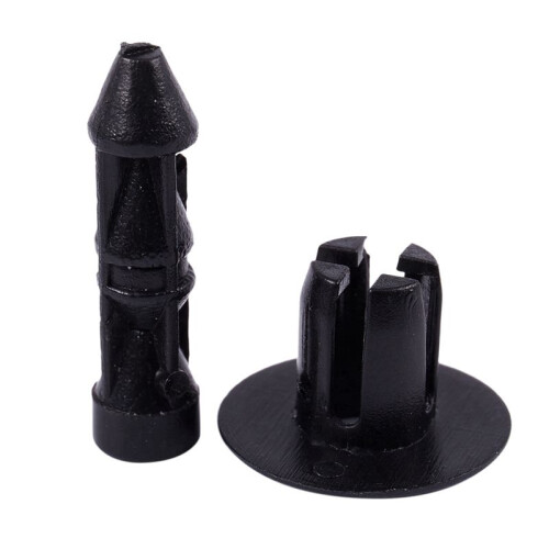 7mm Hole Plastic Rivets Fastener Auto Car  Bumper Push Clips 600 Pcs 2