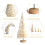 Christmaes Tree Decorations, Bottle Brush Trees Christmas Table Decorations Artificial Miniature Christmas Trees 3