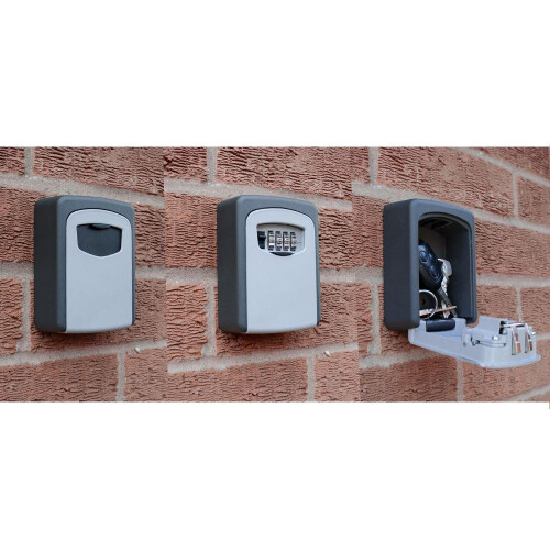 KCT KCT Wall Mounted Combination Key Safe - 4 Digit Secure Outdoor Security Box 1