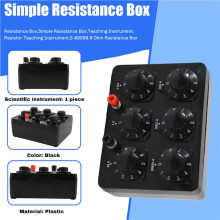 0-99999.9 Ohm Simple Resistance Box Precision Variable Decade Resistor Teaching Instrument Teaching Resistance Box