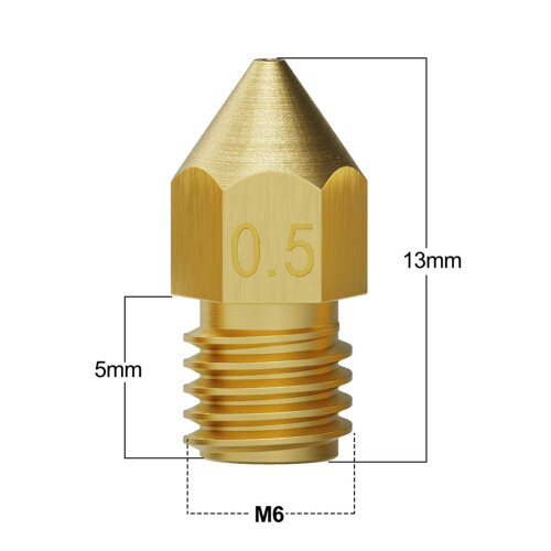 3D Printer Nozzle Kit MK8 Extruder Nozzles Copper Print  with Cleaning Drill Bits for  CR-10 1