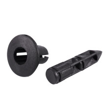 1000Pcs Car Molding Door  5mm Hole Plastic Rivets Fixing Black.