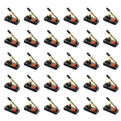 30Pcs Single Pole Single Throw ,Knife :Used for Physics Laboratory,School Electronic Experimenting