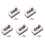 5X NC Emergency Stop NO Red Green Momentary Push Button  Station 600V 10A 1