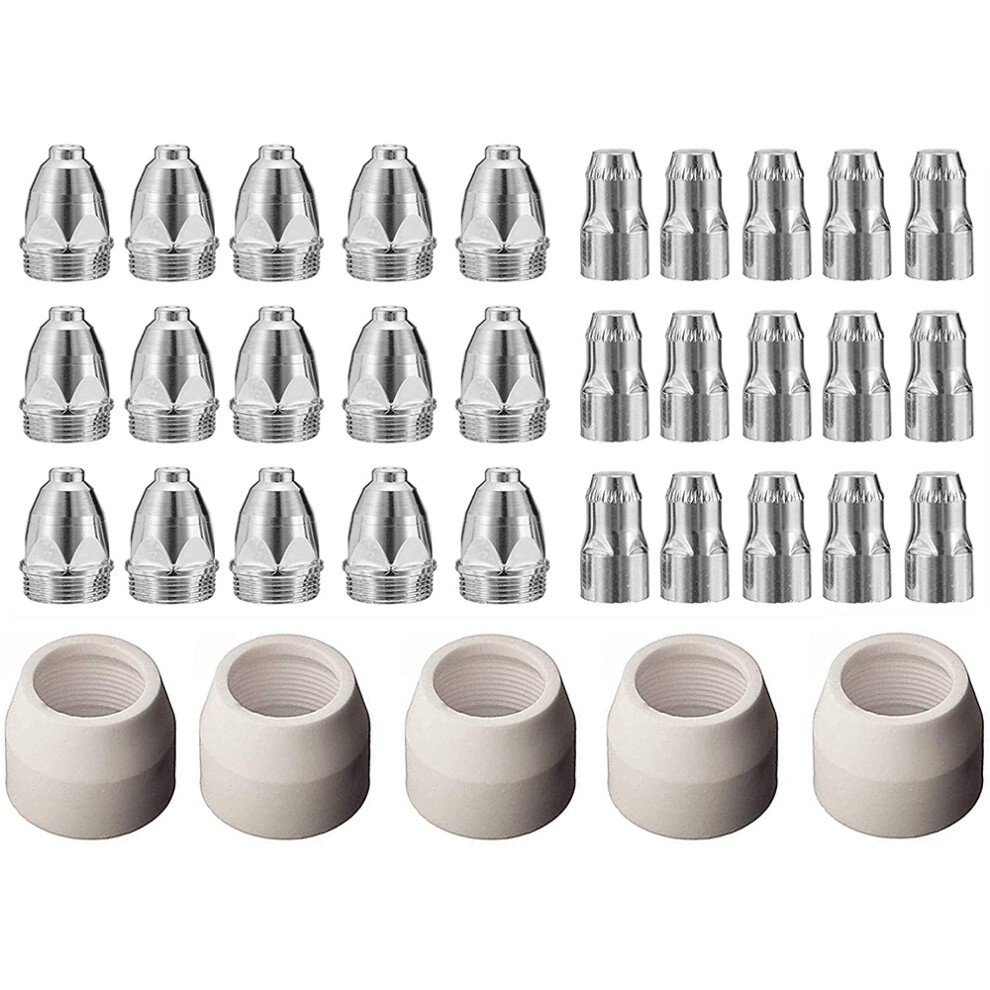 P80 Plasma Electrode Tip Nozzle 1.5 100Amp Plasma Cutting Torch Consumables Accessory 35Pcs 6031577698479
