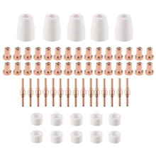 60 PièCes de Consommables de DéCoupe Plasma pour Cut40 50 Lampe de Poche avec DéCoupeur Plasma PT31 LG40