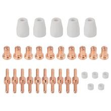 Pt31 Consommables Plasma Fit Cut35 Cut40 Cut50 avec Torche Plasma Cutter Pt31 Lg40 (30 Pcs)