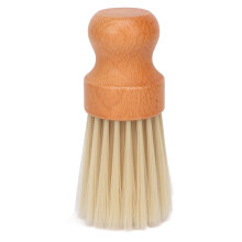 Compact Companion, Soft Bristles Wooden Handle Brush Ensuring A Smooth Shave, Practical Design For Home And Travel, Stand Up Base Keeps Your Space