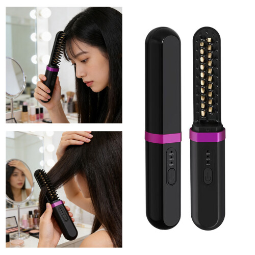 Hair Straightener Brush Conditioning System Multiple-2 2