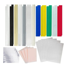 106 PièCes Baguettes de Soudage en Plastique pour Kayak de Pare-Chocs de Voiture avec Renfort en Acier Inoxydable Kit de Soudage de RéParation en
