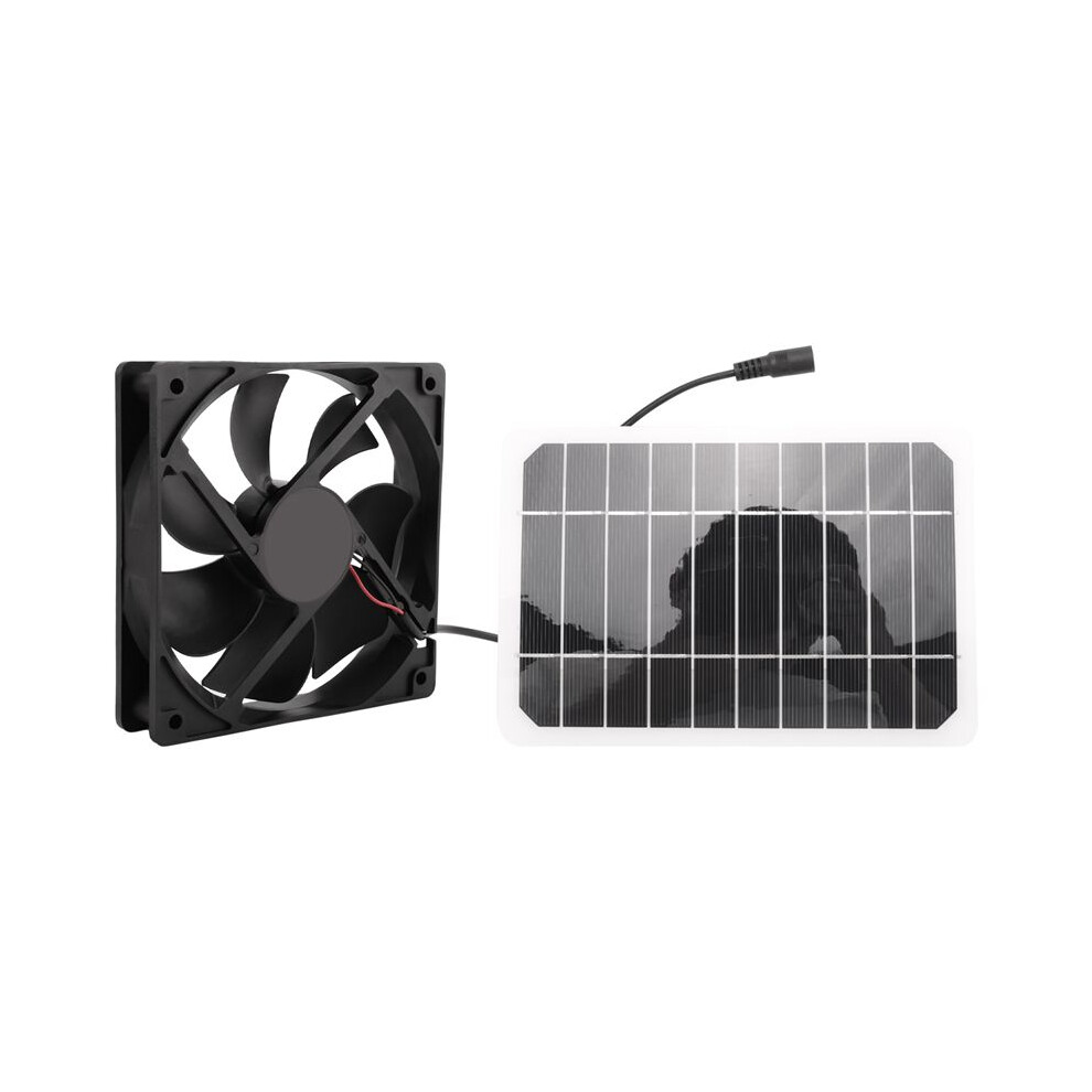 Solar Panel Fan Set 5V 6W Solar Cell Diy Plate Kit Outdoor For Summer Greenhouse Dog Pet Home Ventilation Equipment 6031577604142
