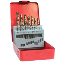 19-Teiliges Set Kobalt-Bohrer-Set 1,0-10 Mm M35-Hartmetall-Bohrer 5 % Kobalt-Spiralbohrer HSS-Metrisches Bohrer-Set