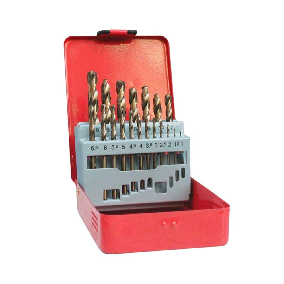 19-Piece Set Cobalt Drill Bit Set 1.0-10Mm M35 Carbide Drill Bits 5% Cobalt Twist Drill Hss Metric Drill Bits Set 6033283185380