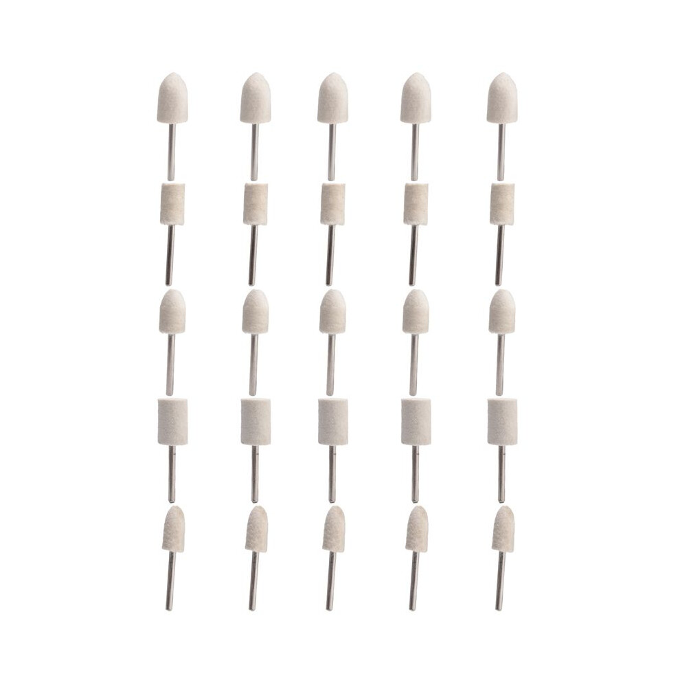 25Pcs Set 1/8 Inch Polishing Buffing Points Mounted Imitation Wool For Rotary Tool 6031002574682