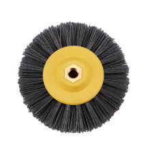 1 Piece 150X40Mm X M14 P60 Fil Abrasif En Nylon Roue De Brosse De Polissage Pour Broyage D'Antiquite De Pierre Mobilier En Bois