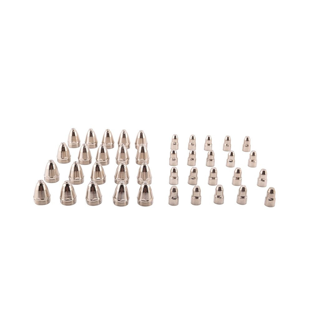 40Pcs P80 Nozzle/Tip Electrode Consumables Plasma Cutting Torch Spare Parts Accessories 1.1Mm 6034197907839