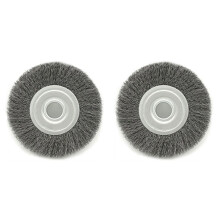2Pcs 6Inch Wire Wheel for Bench Grinder-Wire Brush for Grinder, Efficient Clean Rust From Assorted Car Parts & Engines.