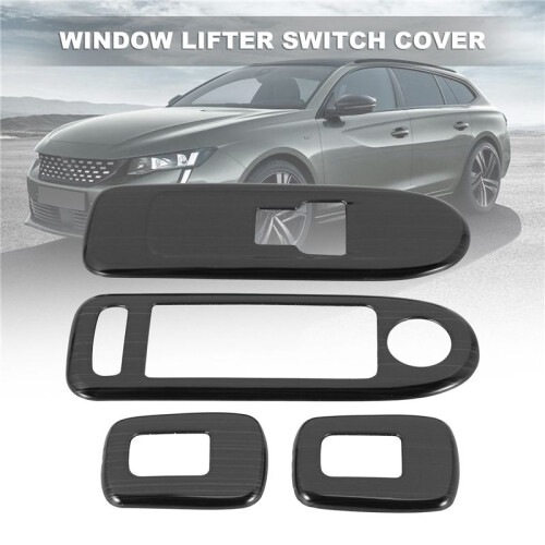 4Pcs Car Door Window Armrest Cover  Button Panel Trim for  C5  508