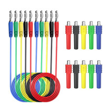Multimeter Testkablar Kit SäKerhet Piercing Probe 4 mm Banan Plug Rostfri NåL Alligator Clips Automotive Tool Set