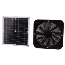 Mono-Polycrystalline Solar Panel with 13.5 Inches Exhaust Fan Bracket Photovoltaic Fan Ventilation Cooling Solar Panel