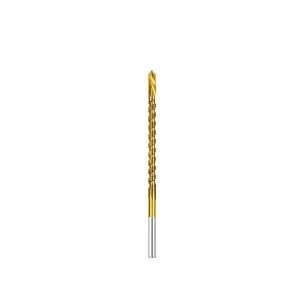 3Mm Titanium Coated Drill Bit Spiral Jagged Saw Drill Bit Composite Drill Bit Twist Drill Bit 4711174095346