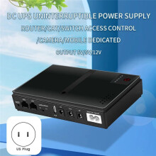 DC1018P Router UPS Uninterruptible Power Supply 9V12V Optical Cat Monitoring Standby Mobile Router-US Plug